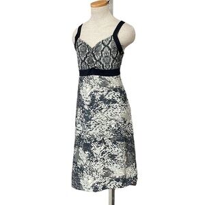 Prana Dress Printed Athletic Tank Black Gray Floral Size XS